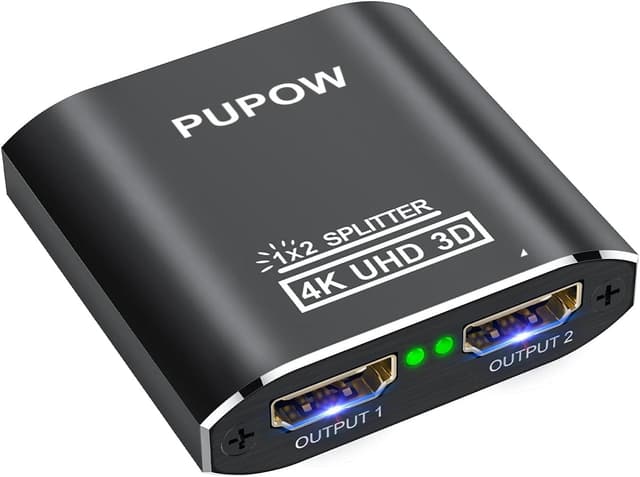 Imagen de Pupow HDMI Splitter 4K 60Hz 1 entrada 2 salidas en OfertitasTOP