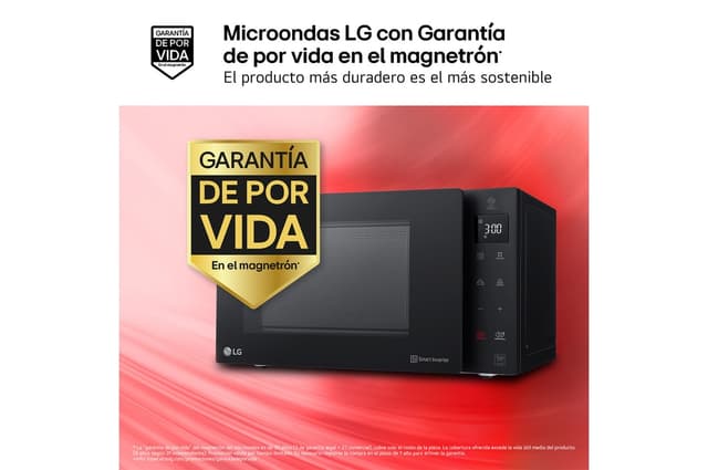 Detalle de LG MH6535GIS microondas con grill Smart Inverter, 25 litros y 1000 W (negro)