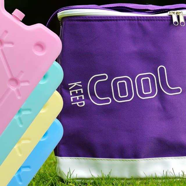 Thumbnail 1 de com-four® 4X Blocchi refrigeranti Piatti 14x25 cm