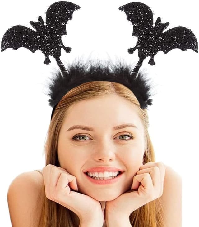 Thumbnail 4 de Hatstar Haarreif Fledermaus Glitzer 🎭