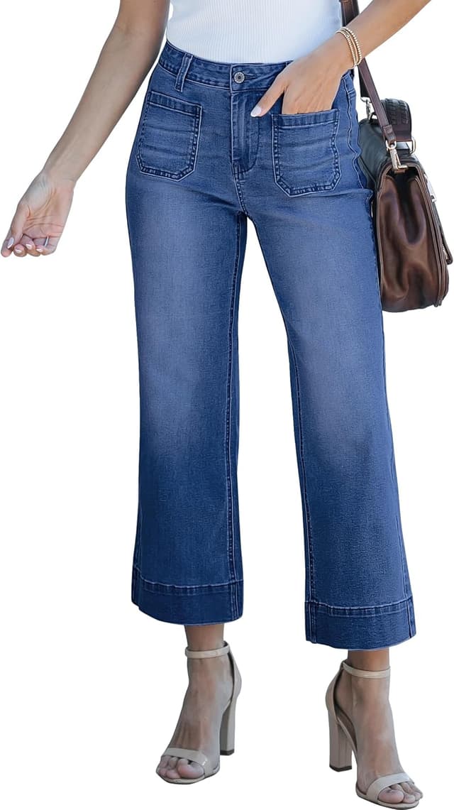 Detalle de luvamia Wide Leg Jeans 26 in