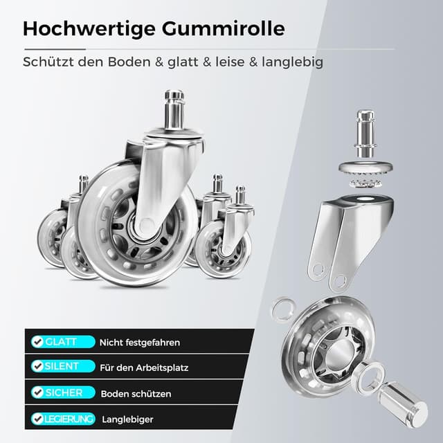 Thumbnail 3 de BEWISHOME EBYD01B Rollhocker 200 kg