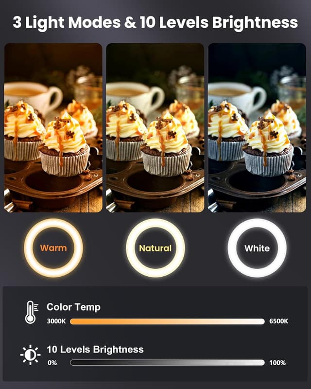 Detalle de Evershop overhead ring light 70.8