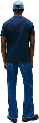 Detalle de Tommy Jeans TJM Slim Linear SS: camiseta para hombre en pack de 2 (negro y azul marino) talla XXL