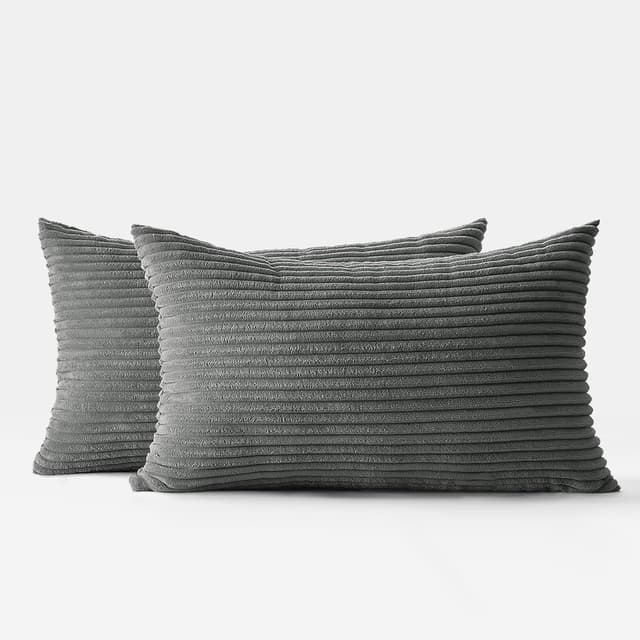Thumbnail 3 de Topfinel Fundas de Cojín Acanaladas 40x60 cm 🛋