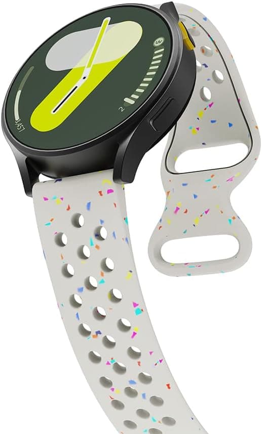 Detalle de 20mm breathable silicone sport watch strap for Polar Ignite/Unite/Pacer (and Withings ScanWatch 2 42mm/Steel HR 40mm/HR Sport)