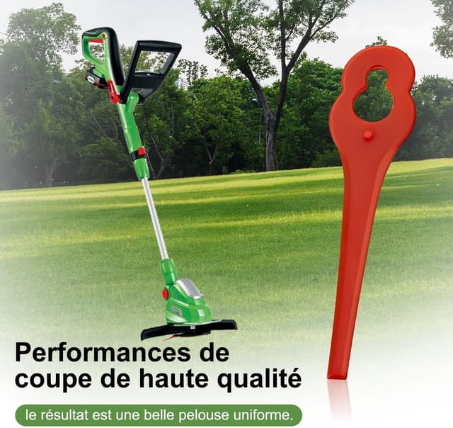 Thumbnail 6 de EVEHAP lot de 100 lames PA6 pour tondeuses/ coupe-bordures compatibles Florabest (LIDL) FRTA 20 A1, FAT 18B2, FAT 18B3