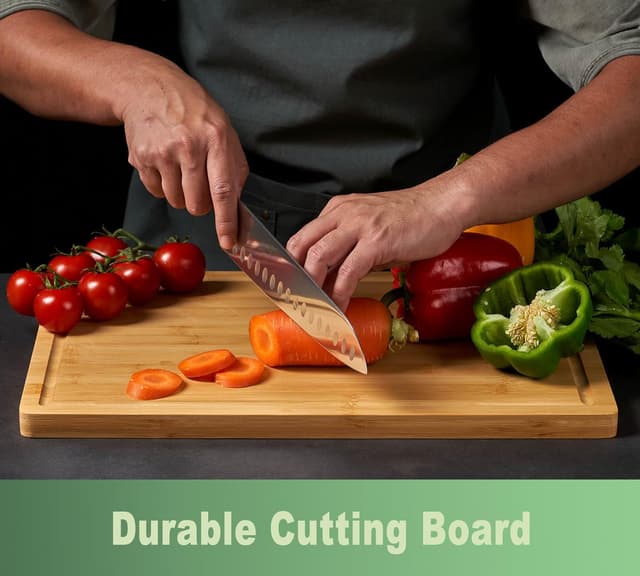 Detalle 2 de Bamboo Cutting Board 18" Large 🍽