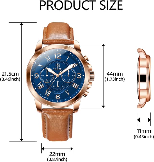 Detalle de Taxau Herren-Armbanduhr mit Lederband