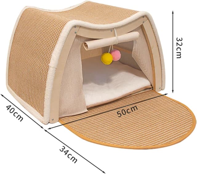 Thumbnail 5 de Sisal Katzenhaus Kratzbrett 50x40x35