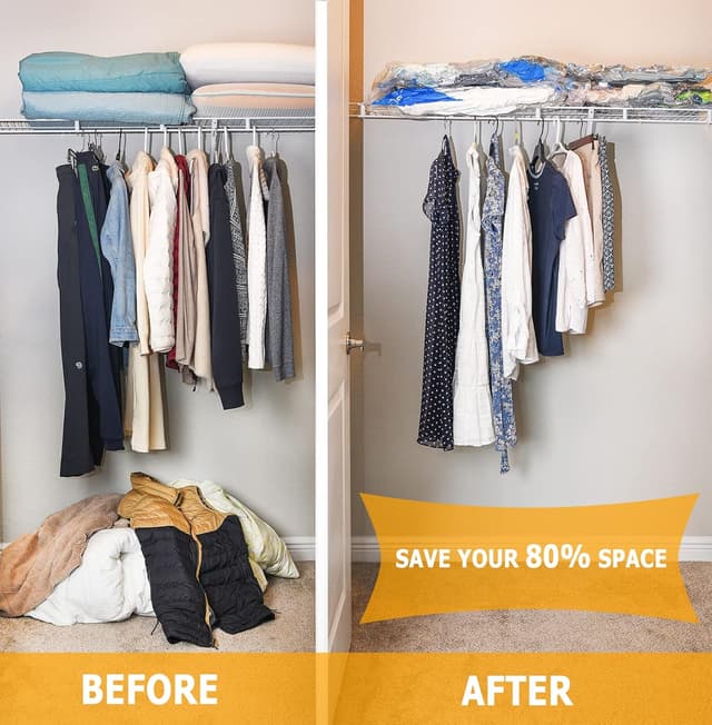 Detalle 2 de MEIQIHOME Vacuum Storage Bags 7 Jumbo 100x70cm