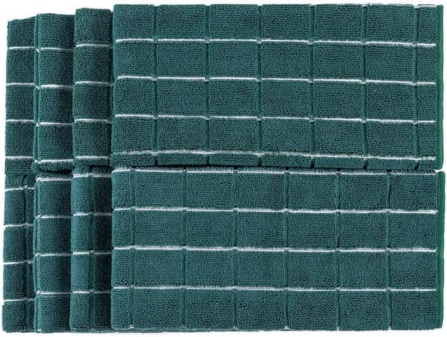 Detalle 2 de HYER KITCHEN Microfiber Dish Towels (8-Pack) – Soft, Super Absorbent, Lint-Free Kitchen Towels, Lattice Design, 26 x 18 Inch