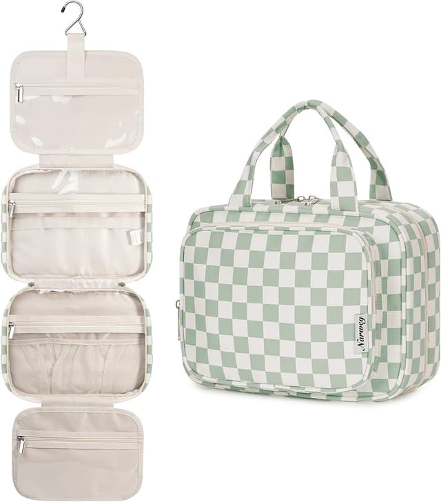 Detalle de Narwey Checkered Hanging Toiletry Bag