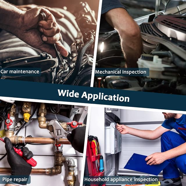 Detalle 2 de SKYBASIC Industrial Endoskop mit 4,3-Zoll-Display, 8-LEDs und 8-mm-Rohrkamera (IP67) – 5-m-Kabel