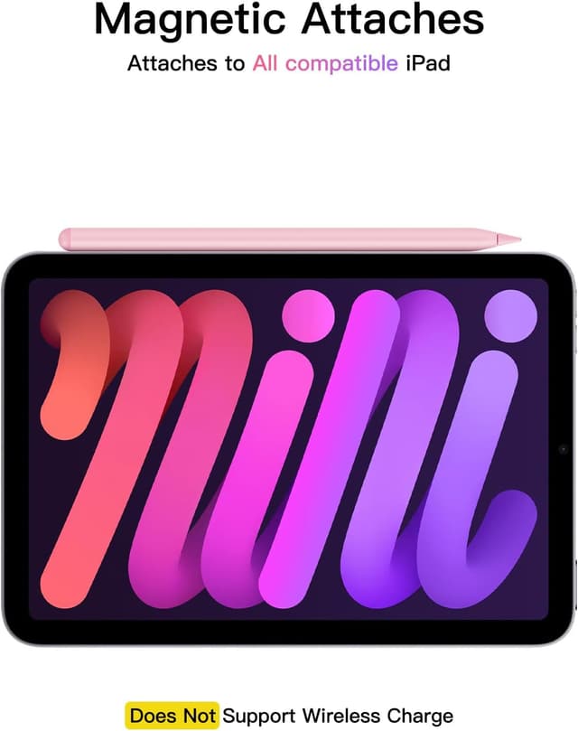 Detalle de KEEPro Stylus-Stift für iPad 2018–2026 mit USB‑C Schnellladung, Palm Rejection & Neigungssensitivität (für Apple Pencil kompatible Spitzen)