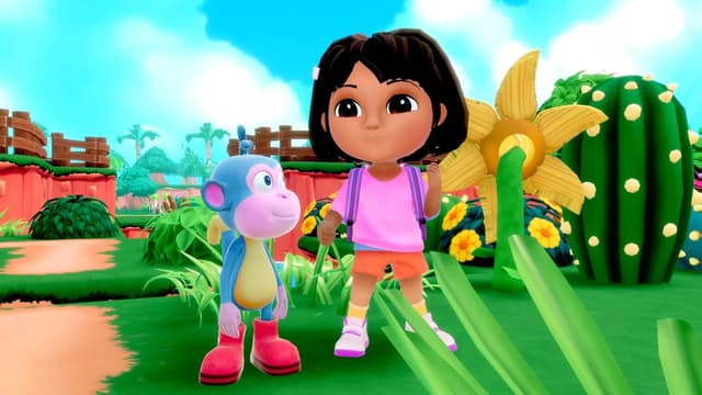 Detalle 2 de Dora: Rainforest Rescue for Xbox Series X (Solo or Local Co-Op Adventure)