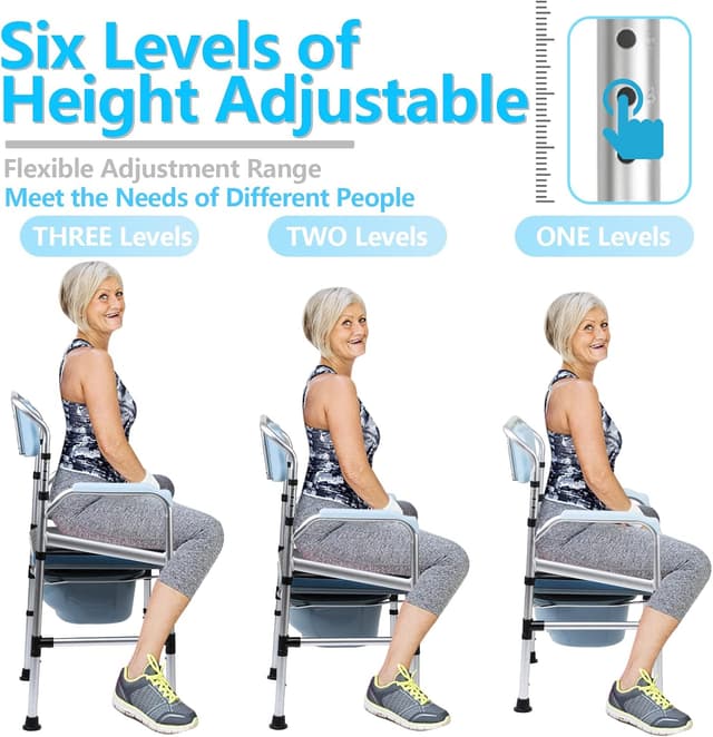 Thumbnail 5 de Tubiaz M1-GGP8073c Toilettenstuhl höhenverstellbar 42–54 cm 🚽