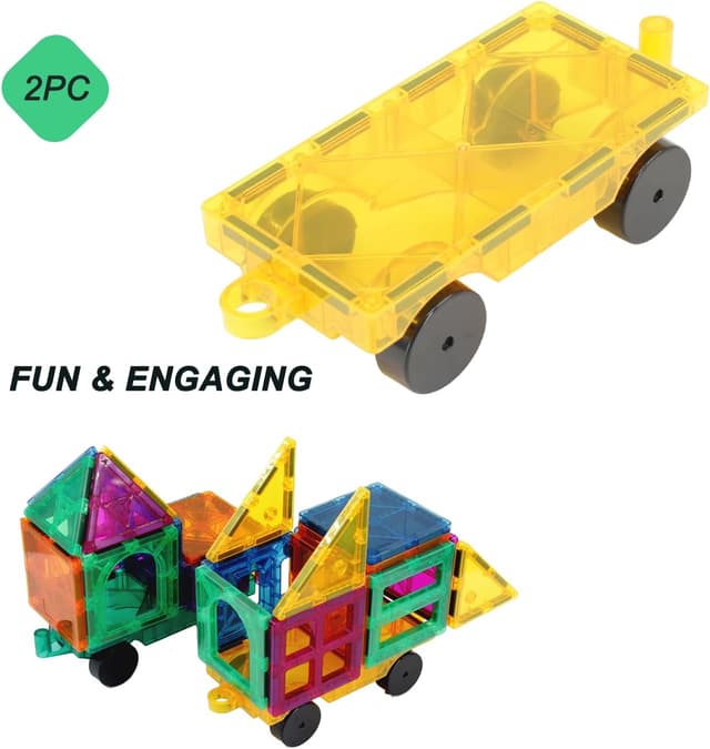 Thumbnail 4 de NEOFORMERS Magnetic Tiles Car Kit 4PCS