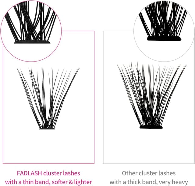 Thumbnail 2 de Extensión de Pestañas Cluster 30D+40D 0.07 D Curl 11mm 🌟