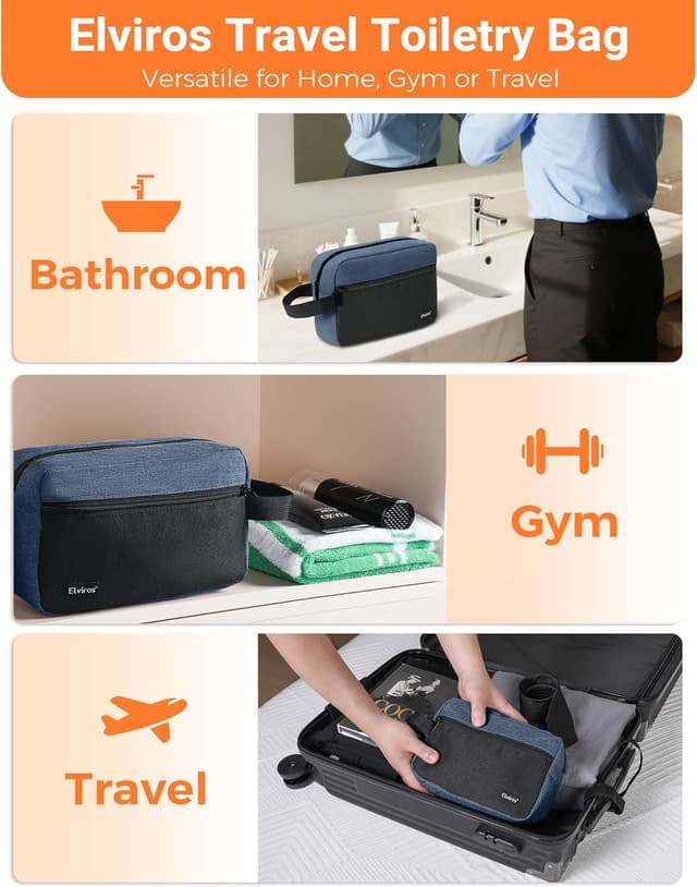 Thumbnail 6 de Elviros Travel Toiletry Bag 21cm