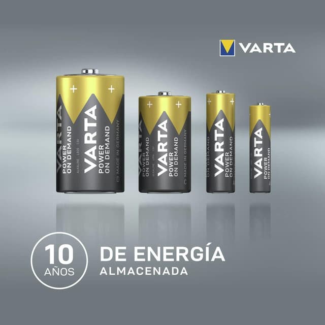 Detalle de VARTA Pilas AA Power On Demand 100 uds