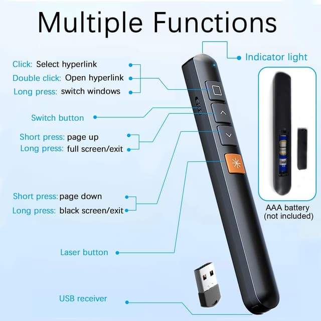 Detalle 2 de zoerbufan Télécommande Présentation 100 m 📡