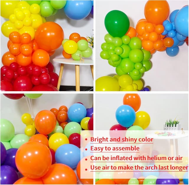 Thumbnail 4 de KAWKALSH Rainbow Balloon Arch Kit 111Pcs ๐