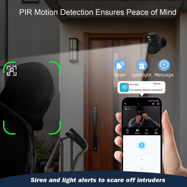 Detalle de Rraycom 4Pack 2K 5G/2.4G security cameras