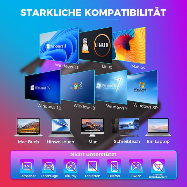 Thumbnail 4 de BHHB Externes DVD Laufwerk USB 3.0 8Ă—đź“€