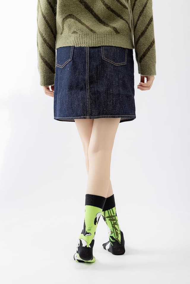 Thumbnail 6 de NxnChc lustige Socken (unisex, Baumwollmischung) mit asymmetrischen Mustern – links & rechts passend