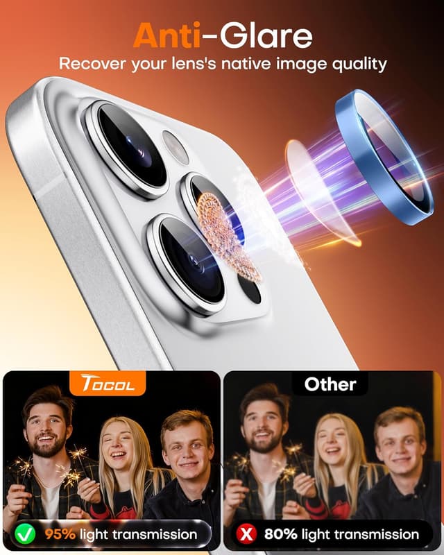 Detalle 2 de iPhone 14 Pro Max camera lens protector