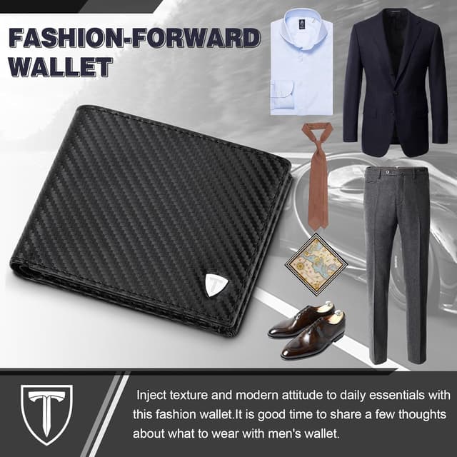 Thumbnail 6 de TEEHON RFID leather wallet 8 cards