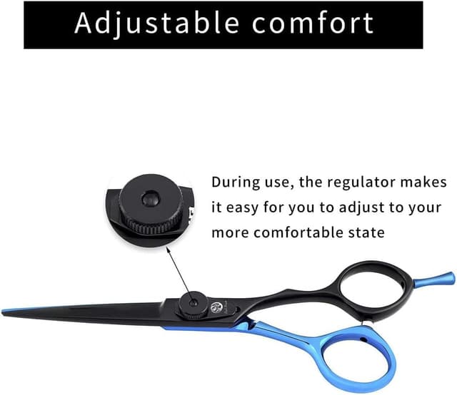 Detalle 1 de Purple Dragon Blaue Haarschere 5,5 Zoll