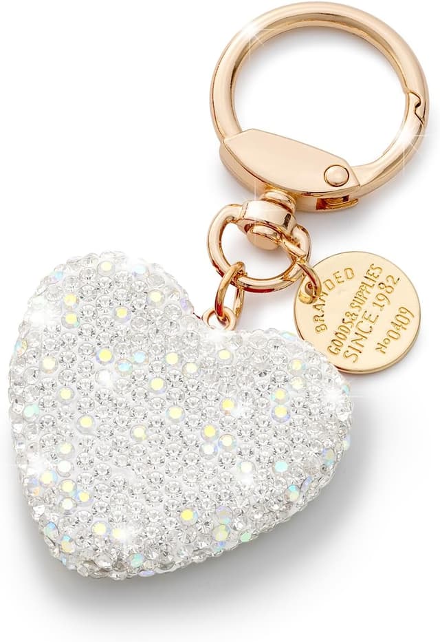 Imagen de CHUQING Coeur Porte-clés strass 9 cm ❤ en OfertitasTOP