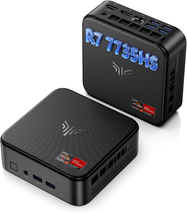 Detalle de NiPoGi E3B Mini PC with AMD Ryzen 7 7735HS, 24GB LPDDR5, 512GB SSD and Windows 11 Pro