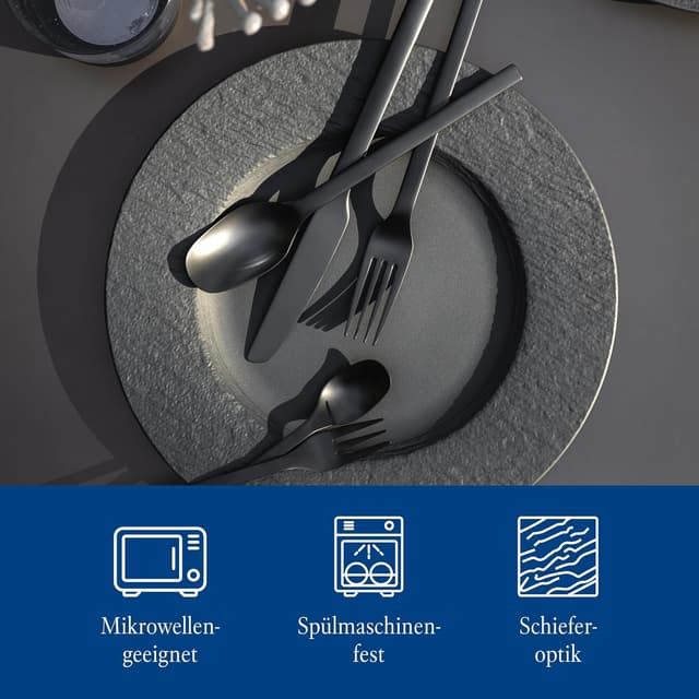 Thumbnail 1 de Villeroy & Boch Manufacture Rock Speiseteller 27 cm 🍽