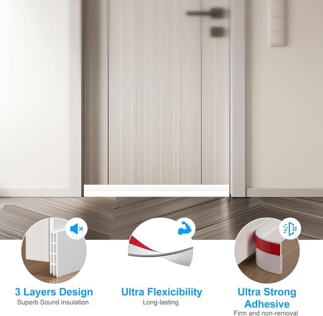 Thumbnail 5 de EXTSUD Bas de porte 100x5 cm Blanc 📐