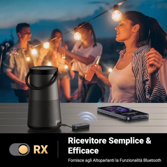 Thumbnail 6 de UGREEN adattatore Bluetooth 5.3 2 in 1 aptX trasmettitore e ricevitore con microfono per auto, TV e cuffie