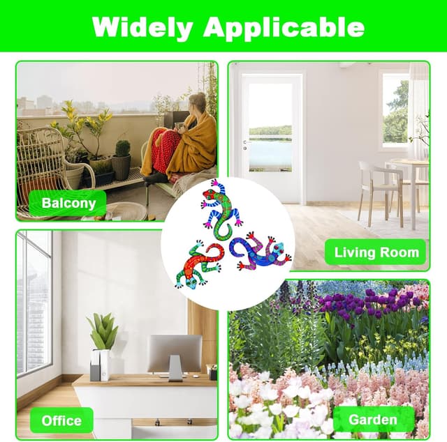 Thumbnail 4 de OFFCUP Métal Gecko Décoration Murale 3PCS 🐦