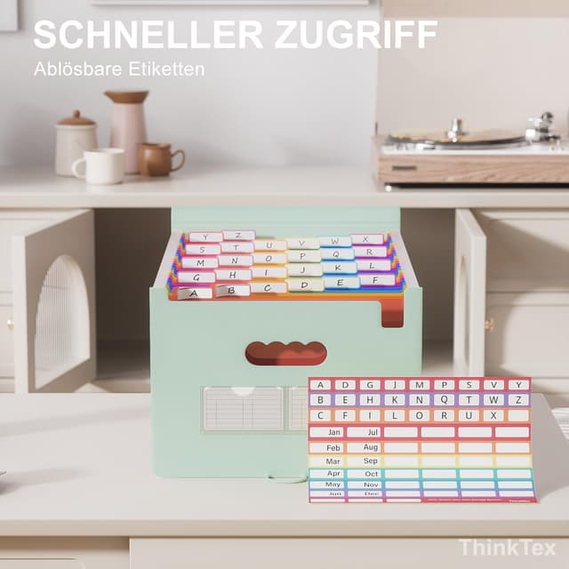 Detalle de ThinkTex 26 Fächer Dokumentenmappe A4