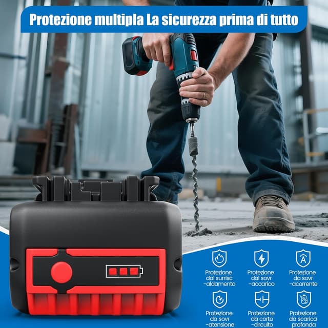 Thumbnail 4 de Moautodc Batteria 18V 5Ah per Bosch