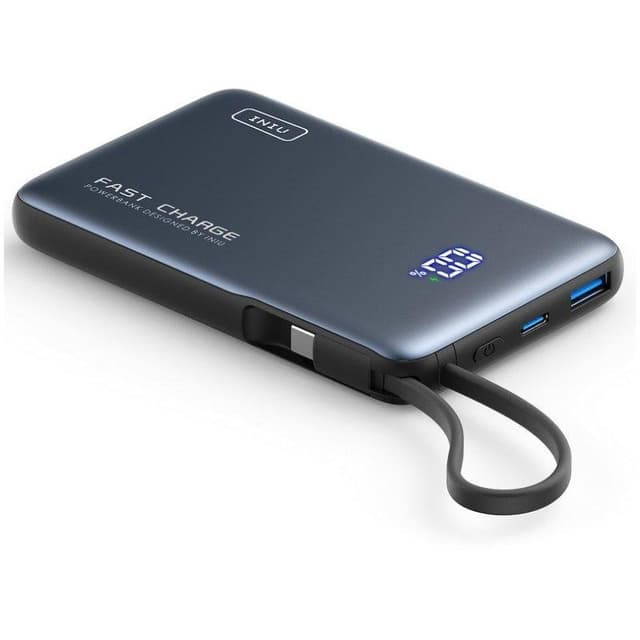 Detalle de Batería externa INIU Pocket Powerbank 10.000 mAh 20W ultracompacto negra