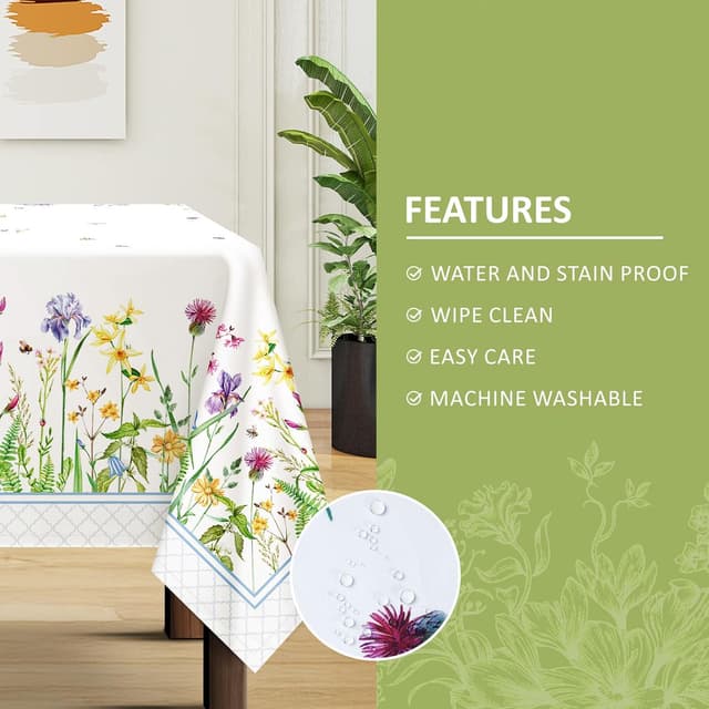 Detalle 1 de Arquiel Wildblumen Tischdecke 152 x 304 cm