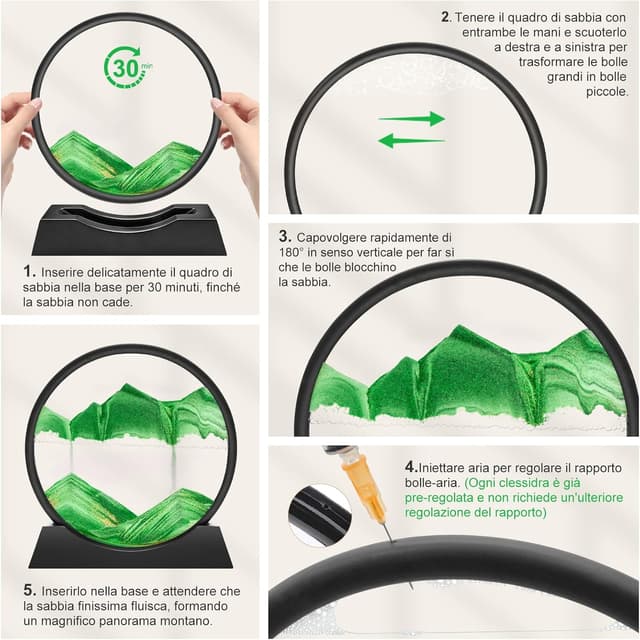 Thumbnail 6 de Wai Danie Cuadro de arena 3D Sandscape 🌊 Decoración única