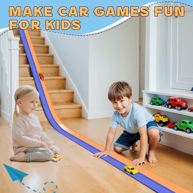 Thumbnail 1 de Flex Track 4.5m Starter Set flexible race track 🏎