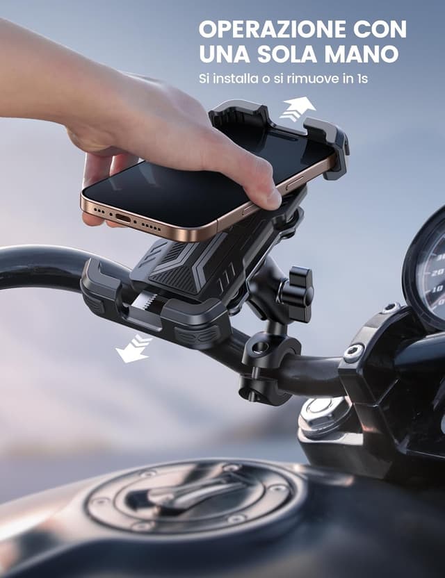 Thumbnail 5 de Lamicall Supporto Telefono Moto 4,7-6,8"