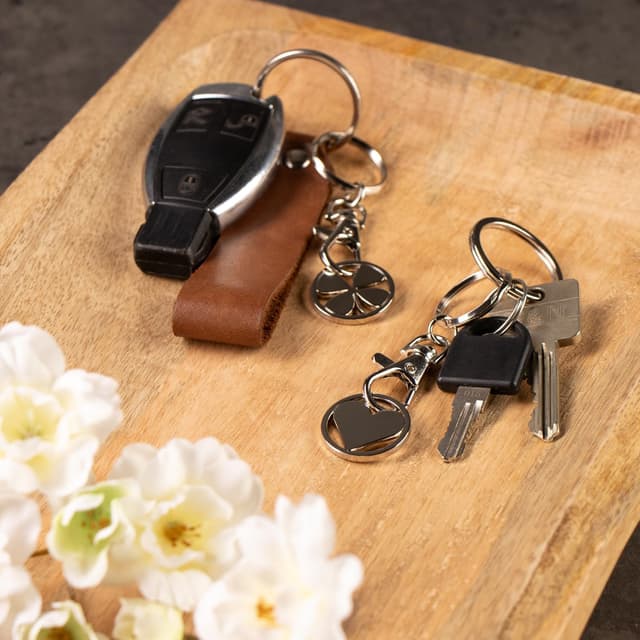 Thumbnail 1 de com-four Porte-clés métal 5 motifs 🔑