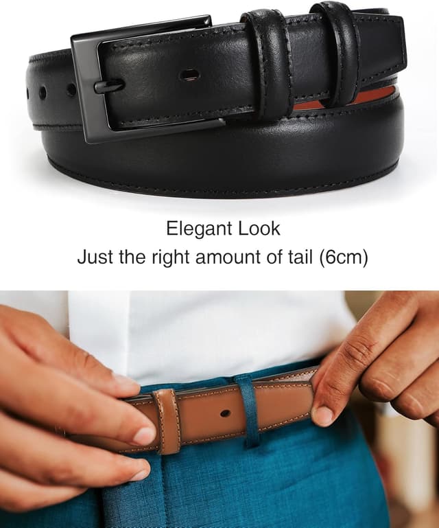 Thumbnail 3 de CHAOREN 1 1/8" Leather Belt for Men 👔