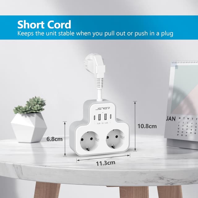 Thumbnail 6 de JSVER Multiprise USB 6 en 1 murale