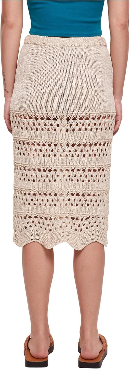 Detalle 2 de Urban Classics Damen 3/4 Crochet Knit Rock